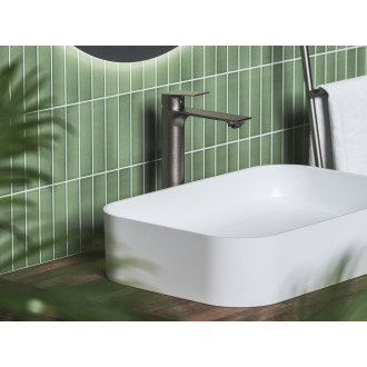 Umyvadlová stojánková baterie Plan PN 015.00 (PN 015.20GB Umyvadlová stojánková baterie 300 mm bez výpusti, grafit kartáčovaný)