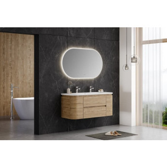 Koupelnová skříňka s umyvadlem Naturel Shelley 119x50x45 cm dub mat SHELLEY120OAK