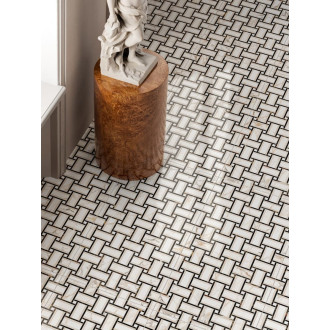 Dlažba Dom Intarsi delfo satin 3D 60x120 cm leštěná INW00203TS