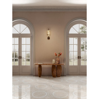 Dlažba Dom Intarsi creta satin 3D 60x120 cm leštěná INW00204TS