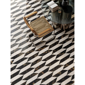 Dlažba Dom Intarsi gala satin 3D 60x120 cm leštěná INW00206TS