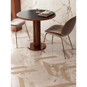 Dlažba Dom Intarsi arco satin 3D 60x120 cm leštěná INW00205TS