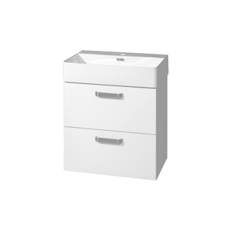 Mereo Leny koupelnová skříňka s keramickým umyvadlem, bílá, 2 zásuvky, 500mm CN810