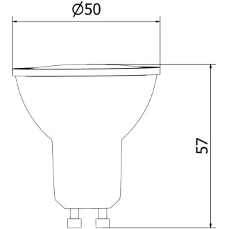 Mexen Nova 10x żarówka LED GU10, 5W, Ciepła - 3000K, 525 lm - L107-GU10-0530-01x10