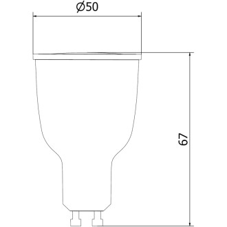 Mexen Nova 10x żarówka LED GU10, 12W, Ciepła - 3000K, 1260 lm - L108-GU10-1230-01x10