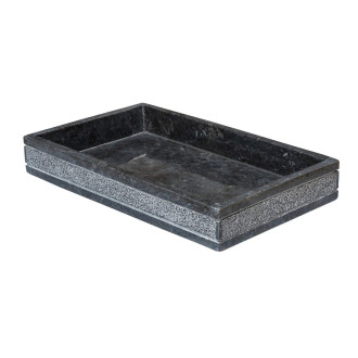 POSH miska na postavení, mramor, šedá