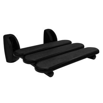 HANDICAP sklopné sedátko do sprchového koutu, 36x25cm, černá