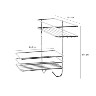 drátěná polička 26,5x26,5x31 cm KD02080050