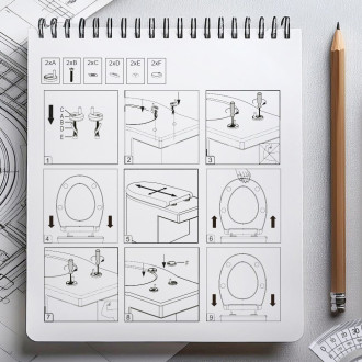 WC sedátko VIRINA soft-close, oválné