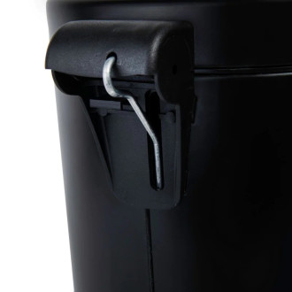 Pedálový odpadkový koš 5l, kov, černá barva