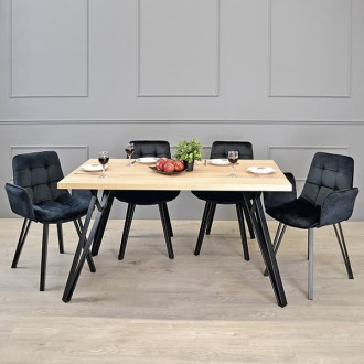 Podnož k jídelnímu stolu TOKYO (set 4 ks) černá TOKYOC