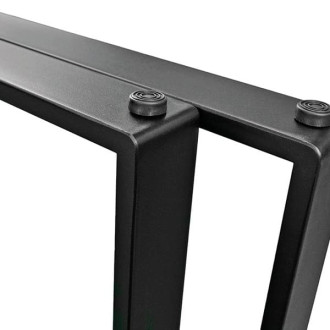 Podnož k jídelnímu stolu HANA (set 2 ks) černá HANAC
