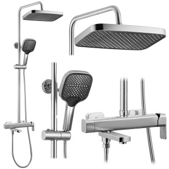 REA Sprchový set Arlo Brush Nickle REA-P7340