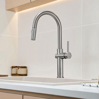 Kuchyňská baterie Rea Fresh High BRUSH NICKEL