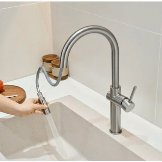 Kuchyňská baterie Rea Fresh High BRUSH NICKEL