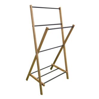WING skládací stojan na ručníky 58x103x35cm, jasan