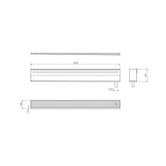NIX nerezová vanová kapsa, 163cm, instalace do niky