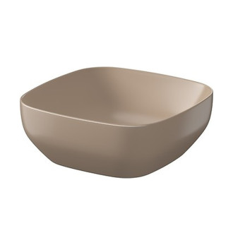Umyvadlo Cersanit Farva 38 na desku čtvercové, cappuccino mat, K712-032
