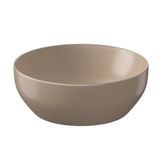 Umyvadlo Cersanit Farva 40 na desku kruhové, cappuccino mat, K712-035