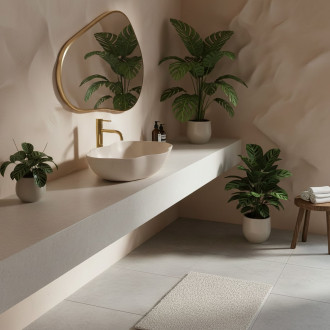 Umyvadlo na desku REA Pearl Warm