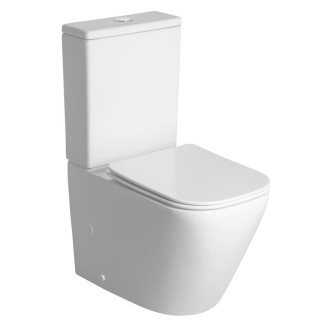 IMALA WC kombi, Vortex Rimless, spodní/zadní odpad, bílá