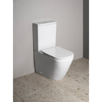 IMALA WC kombi, Vortex Rimless, spodní/zadní odpad, bílá