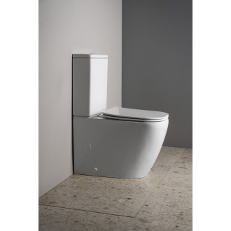 IMALA WC kombi, Vortex Rimless, spodní/zadní odpad, bílá