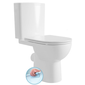 TAVON WC kombi, Rimless, zadní odpad, bílá