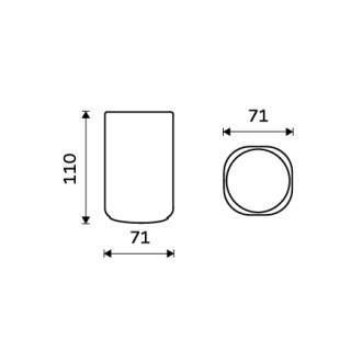 Pohárek na kartáčky