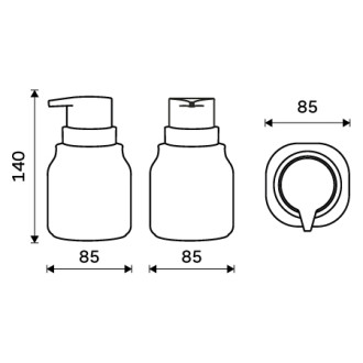 Dávkovač tekutého mýdla, pumpička plast