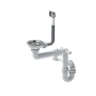 Ocelový dřez ANTHONY 60 BRUSH NICKEL