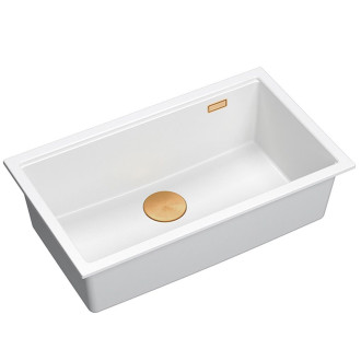 Granitový dřez Logan 110 White