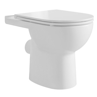 TAVON WC kombi mísa, Rimless, 61x35,5 cm, zadní odpad, bílá