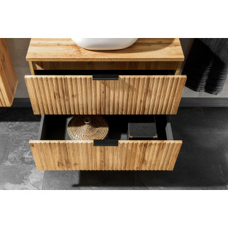Comad SET-ADO B 120CM LB Koupelnová sestava 120 cm s deskou a skříňkou s košem na prádlo