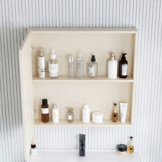 Sada koupelnového nábytku s umyvadlem River 60cm Creme