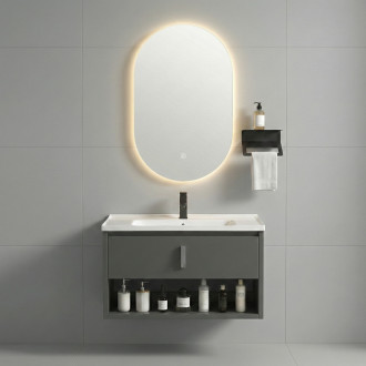 REA Sada koupelnového nábytku s umyvadlem Toledo 60cm Grey REA-M0017