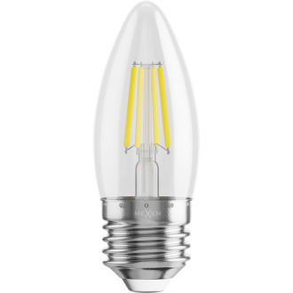Mexen Vintis 6x żarówka filament LED E27, C35, 6W, Neutralna - 4000K, 720 lm, clear - L154-E27-0640-00x06