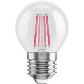 Mexen Vintis 6x żarówka filament LED E27, G45, 4W, 55 lm, red - L156-E27-04XX-45x06