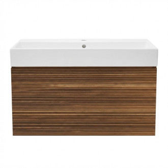 Koupelnová skříňka s umyvadlem Naturel Elsa 79x35x45,5 cm ebenová dýha mat ELSA80EBU2