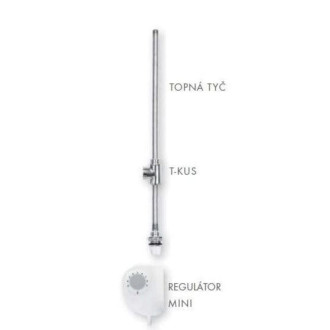 MELODY topná tyc s regulátorem MINI 1200W chrom