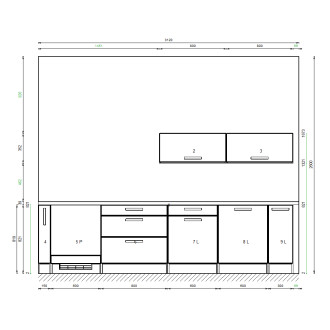 Kuchyně Smile Decodom šedá + spotřebiče