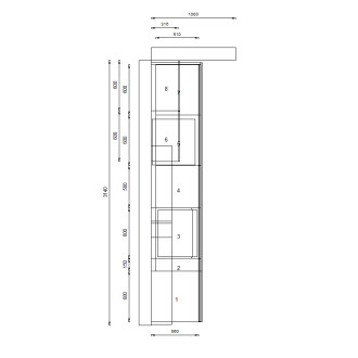 Kuchyně Lota, modrá, Decodom včetně spotřebičů