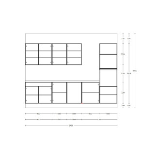 Kuchyně EASY Tamara - kamenná šedá supermat kuchyně výstava, Nobilia včetně spotřebičů