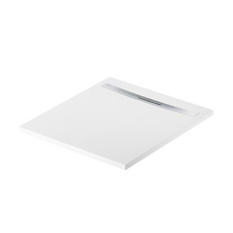 Sprchová vanička Cersanit Kontra 100x90 obdélníková, bílá ,kryt ocel, S207-003