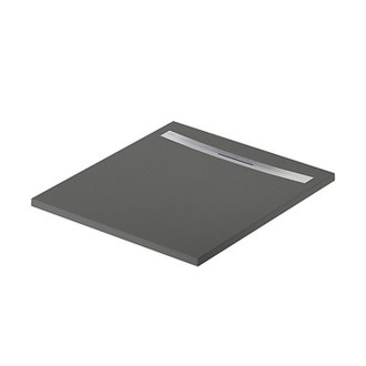 Sprchová vanička Cersanit Kontra 100x90 obdélníková, graphite ,kryt ocel, S207-005