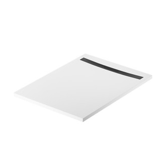 Sprchová vanička Cersanit Kontra 120x90 obdélníková, bílá ,kryt černý, S207-007