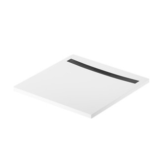 Sprchová vanička Cersanit Kontra 90x90 čtvercová, bílá ,kryt černý, S207-010
