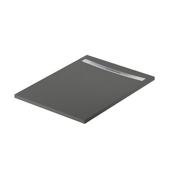 Sprchová vanička Cersanit Kontra 120x90 obdélníková, graphite ,kryt ocel, S207-011