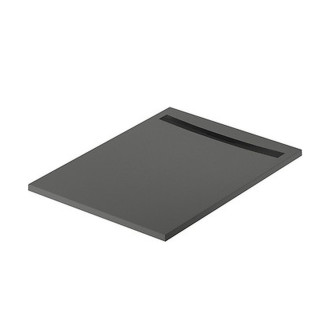 Sprchová vanička Cersanit Kontra 120x90 obdélníková, graphite ,kryt černý, S207-014