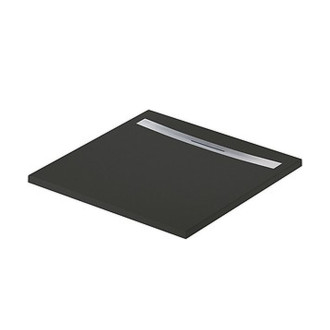 Sprchová vanička Cersanit Kontra 90x90 čtvercová, černá ,kryt ocel, S207-019